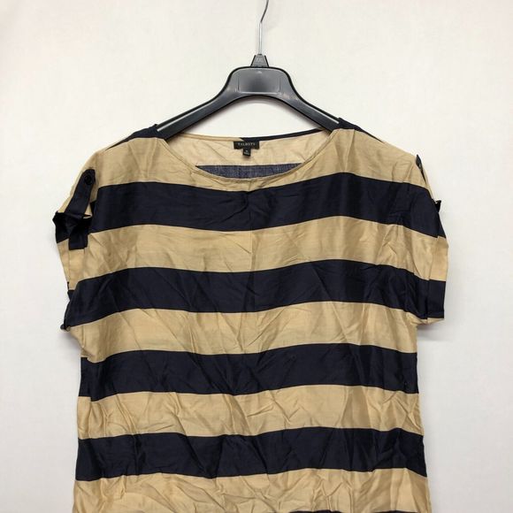 Talbots Women Short Sleeve Blouse Top Shirt Size 16 Tencel Lyocell B235 -9 - Picture 7 of 12